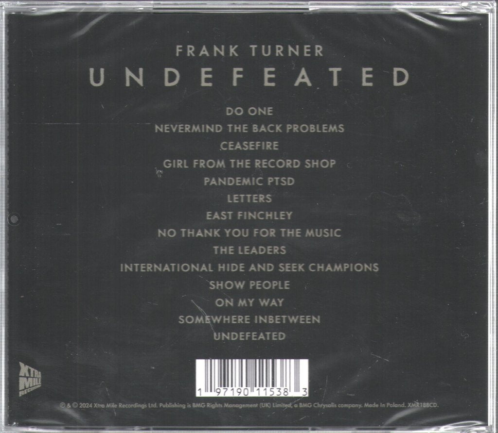 Frank Turner - Undefeated - Cd