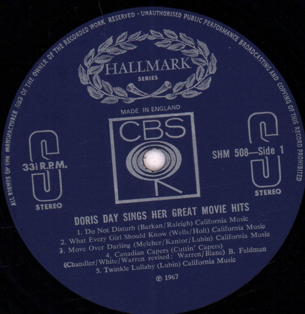 Doris Day - Great Movie Hits - Lp