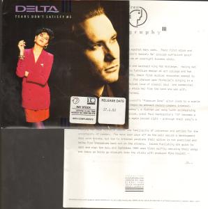 Delta (80'S Artist) - Tears Don't Satisfy Me - 7 Inch