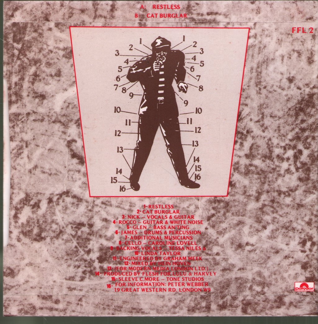 Flesh For Lulu - Restless - 7 Inch