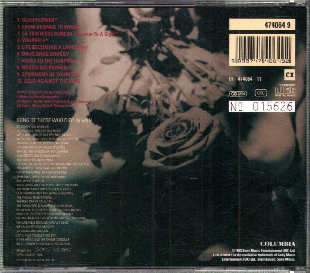 Manic Street Preachers - Gold Against The Soul - Cd