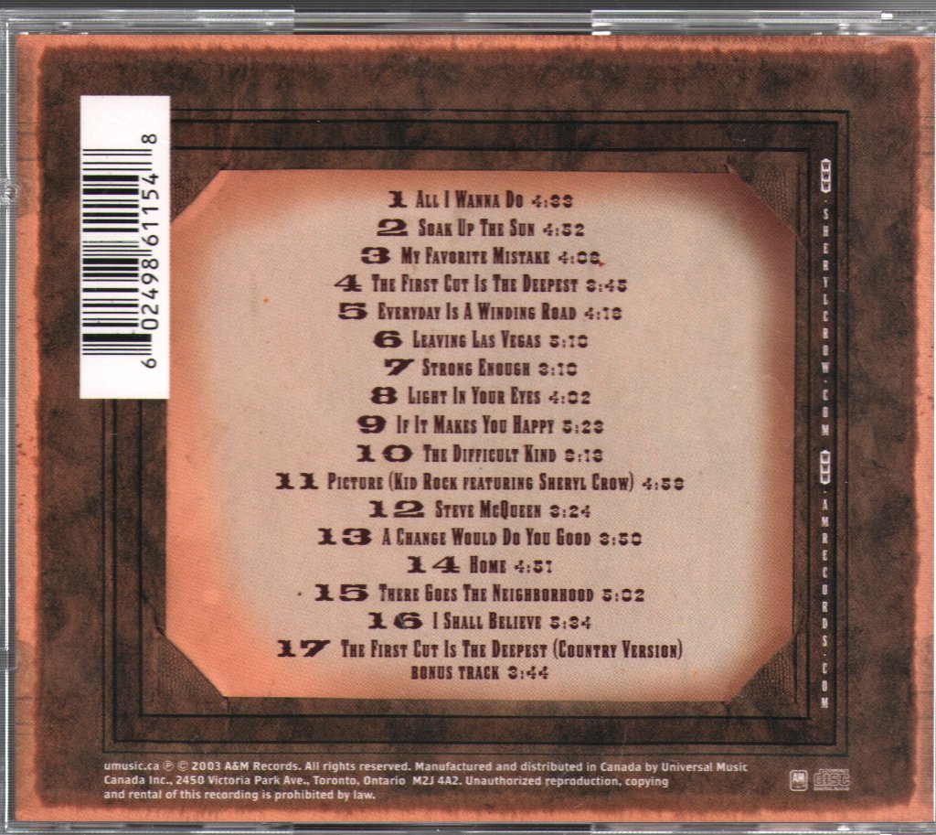Sheryl Crow - Very Best Of Sheryl Crow - Cd