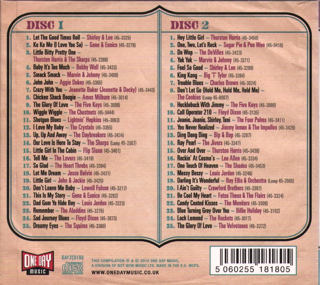 Various Artists - Let The Good Times Roll - The Aladdin Story - Double Cd