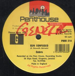 Cobra (Reggae) / Gregory Isaacs - Gun Confused / I Don't Want To Lose - 12 Inch