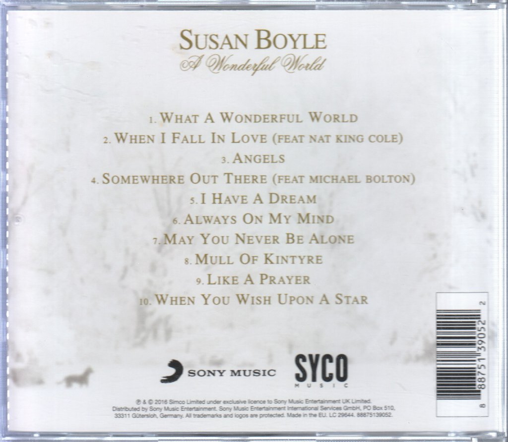 Susan Boyle - A Wonderful World - Cd