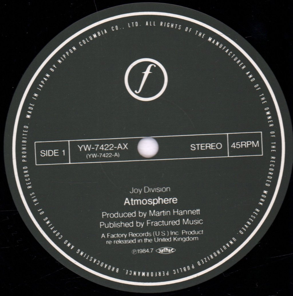 Joy Division - Atmosphere - 12 Inch