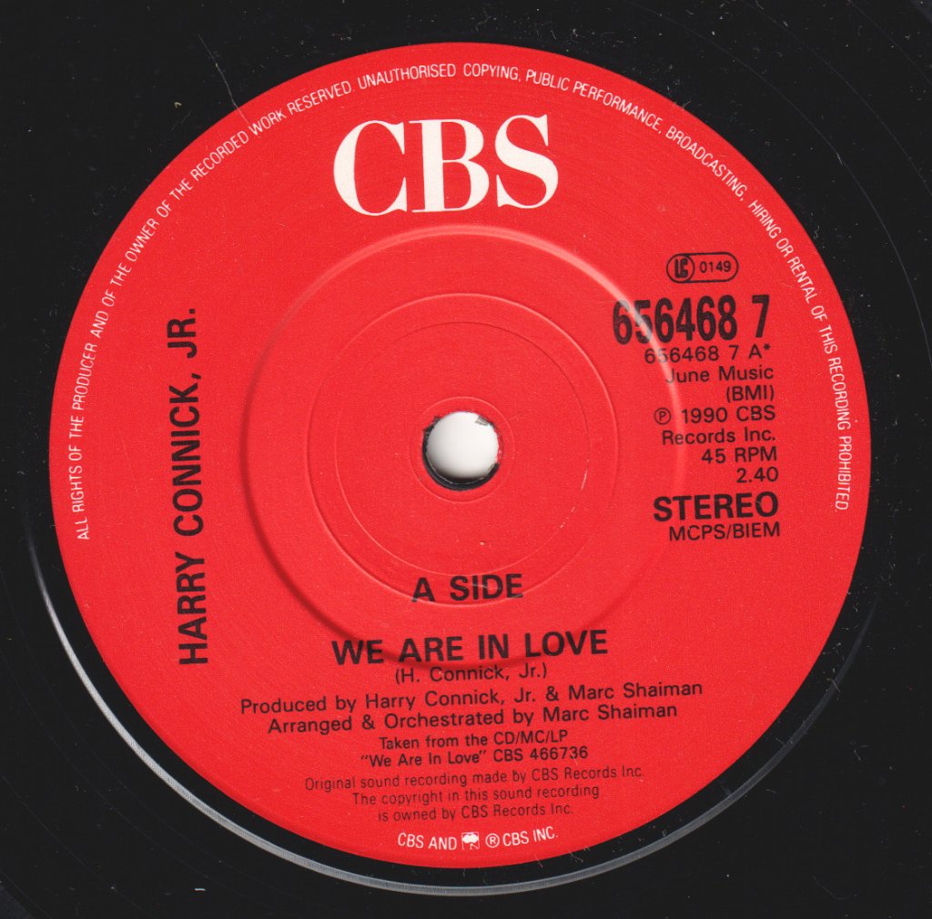 Harry Connick Jr - We Are In Love - 7 Inch
