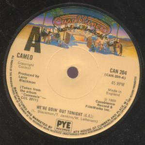 Cameo (Funk Group) - We're Goin' Out Tonight - 7 Inch