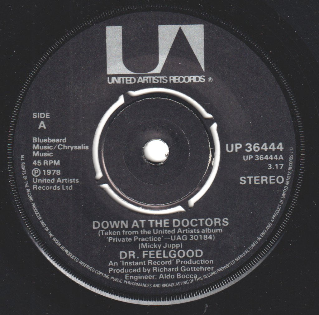 Dr Feelgood - Down At The Doctors - 7 Inch