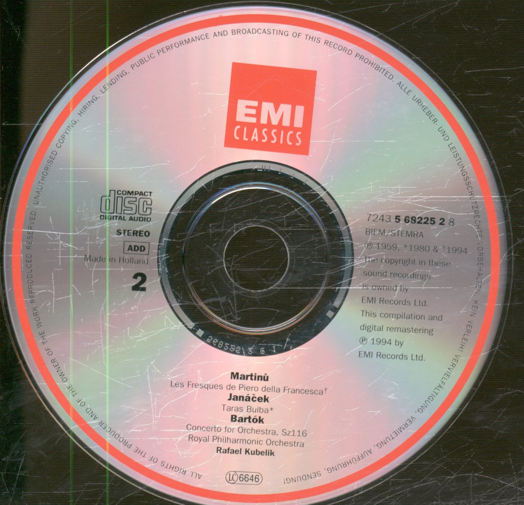 Rafael Kubelik - Artist Profile - Bartók, Martinů, Janáček, Borodin, Tchaikovsky - Double Cd