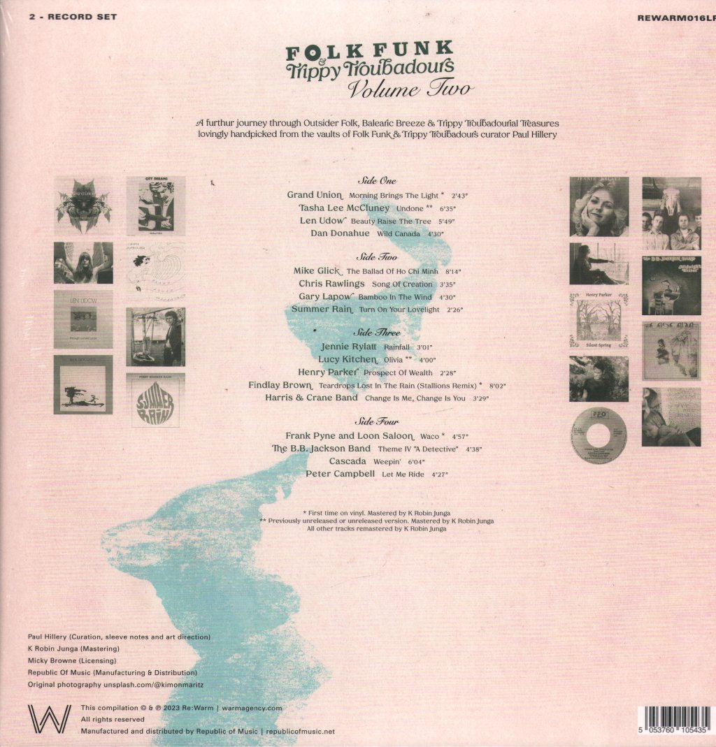 Various Artists - Folk Funk & Trippy Troubadours Vol 2 - Double Lp