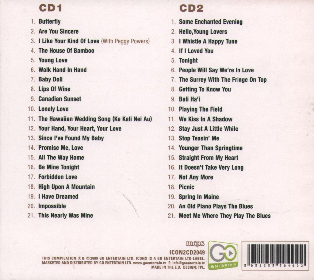 Andy Williams - Icons - Double Cd