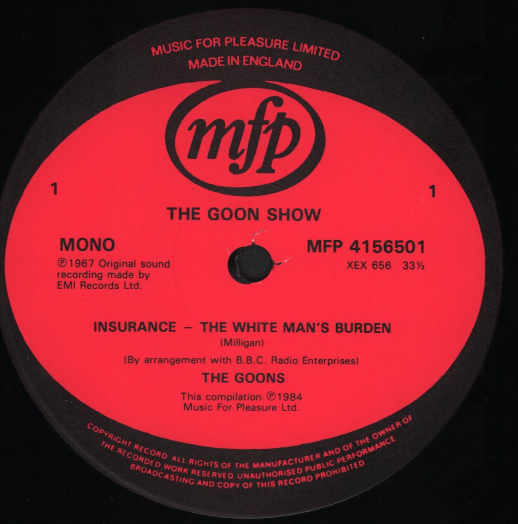 Goon Show - Insurance -The White Man's Burden/China Story - Lp