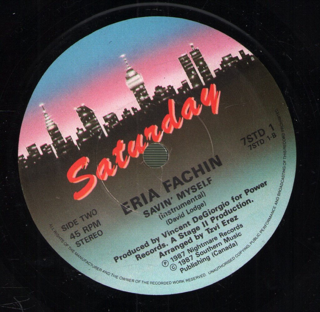 Eria Fachin - Savin' Myself - 7 Inch