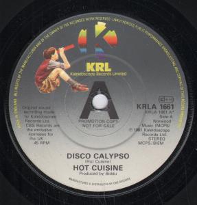 Hot Cuisine - Disco Calypso - 7 Inch