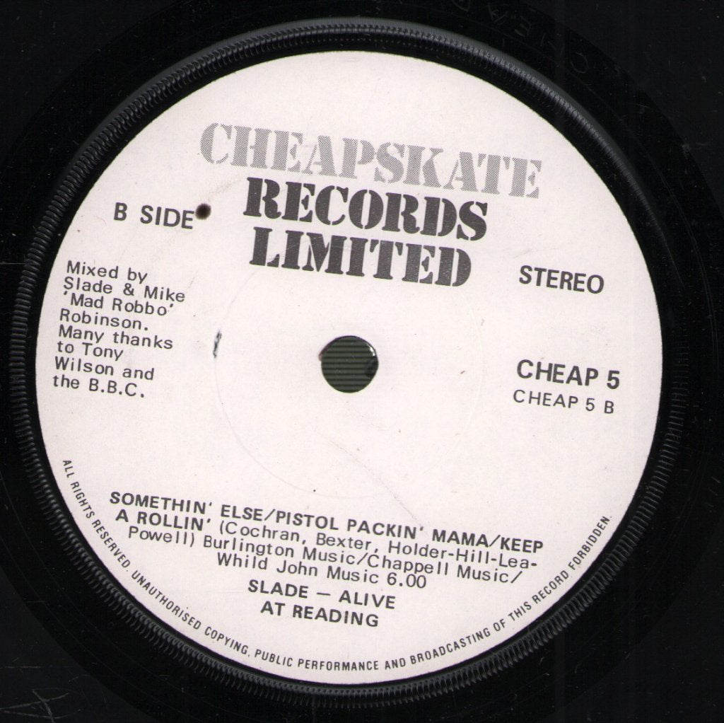 Slade - Alive At Reading - 7 Inch