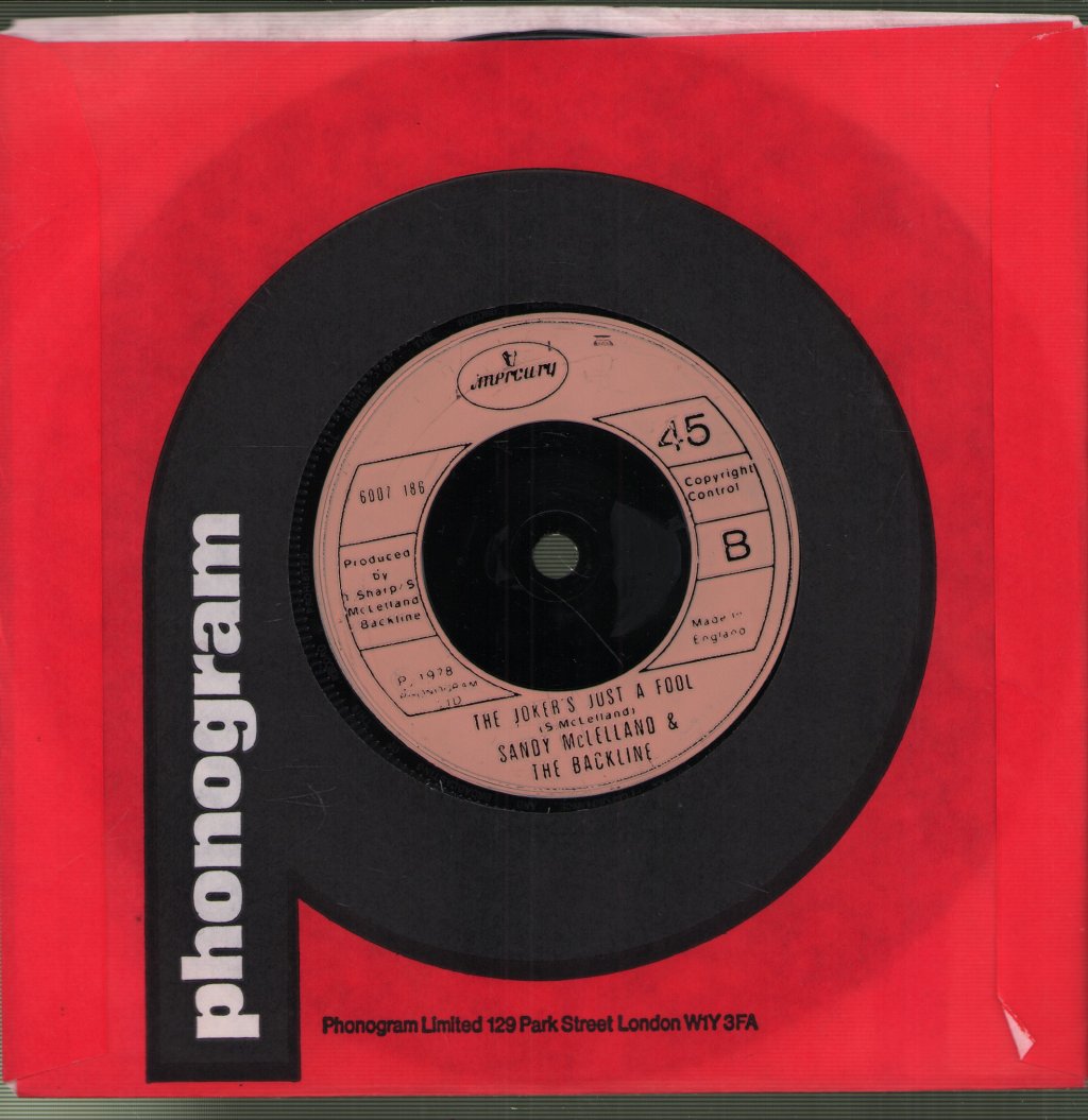 Sandy Mclelland And The Backline - Like A Hurricane - 7 Inch