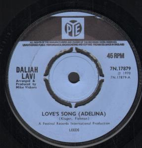 Daliah Lavi - Love's Song - 7 Inch