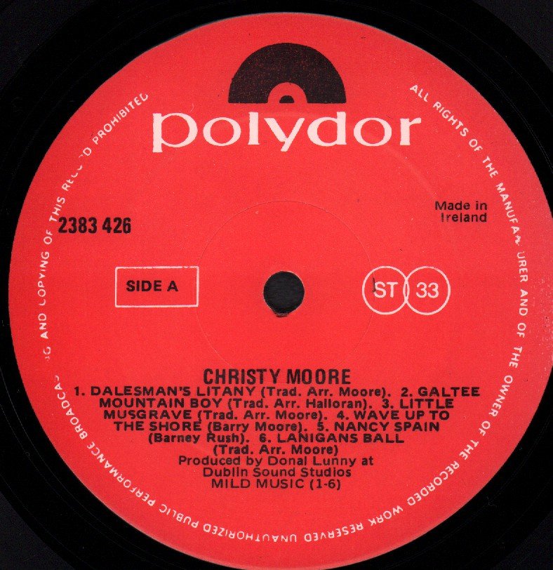 Christy Moore - Christy Moore - Lp
