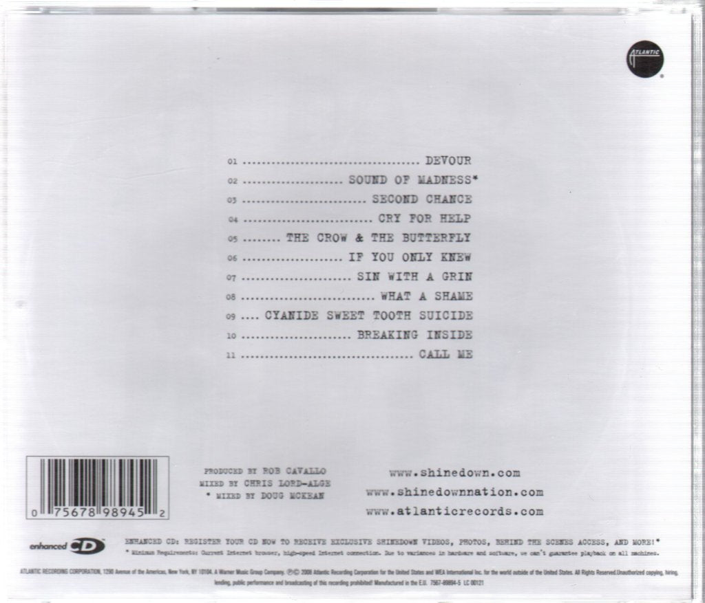 Shinedown - Sound Of Madness - Cd