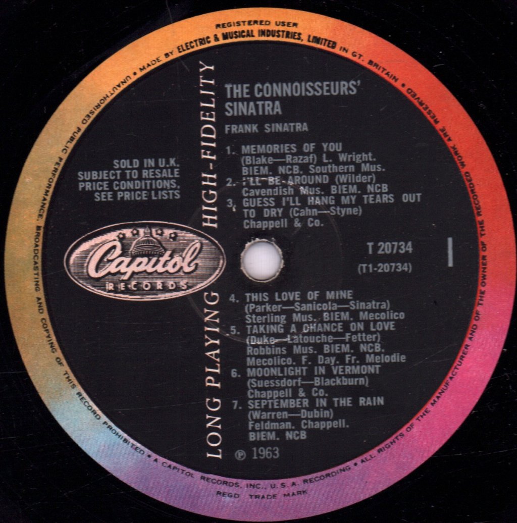 Frank Sinatra - Connoisseurs Sinatra - Lp