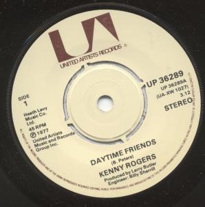 Kenny Rogers - Daytime Friends - 7 Inch