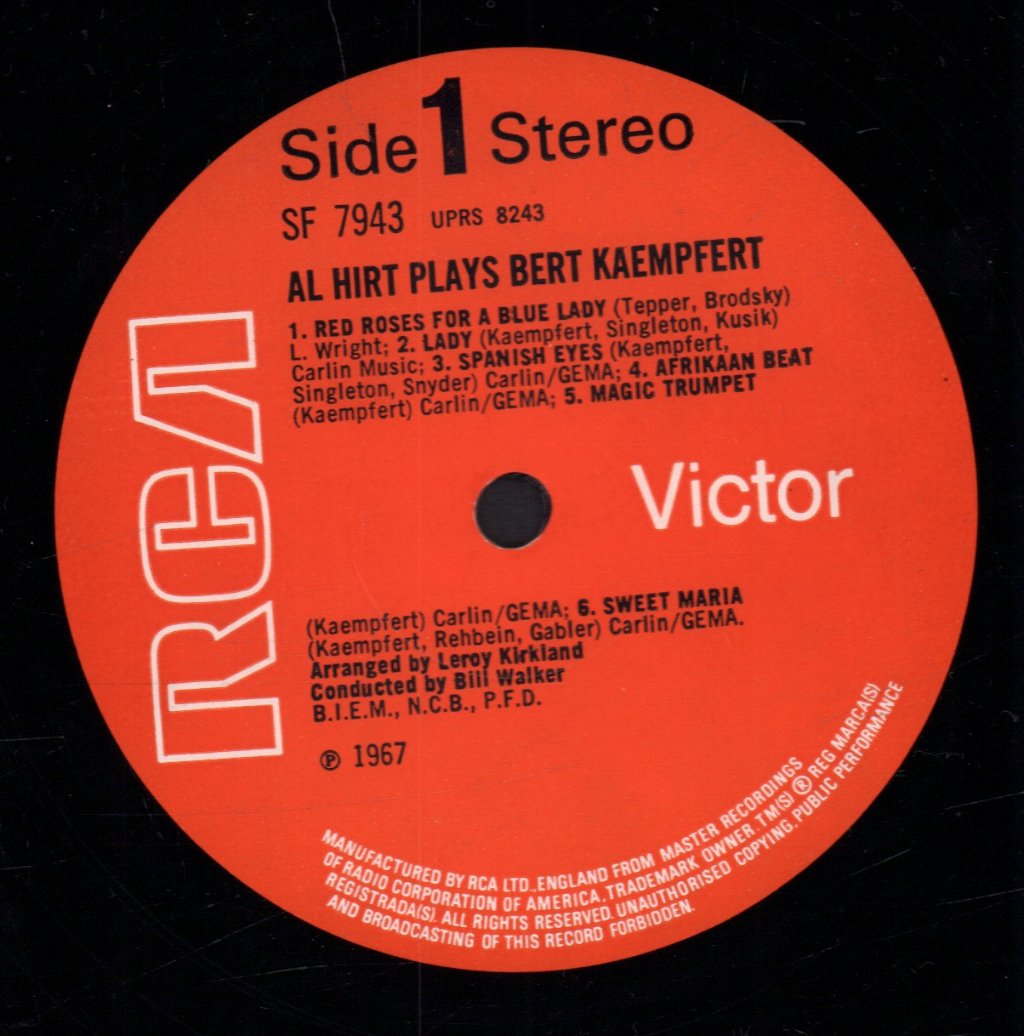 Al Hirt - Plays Bert Kaempfert - Lp