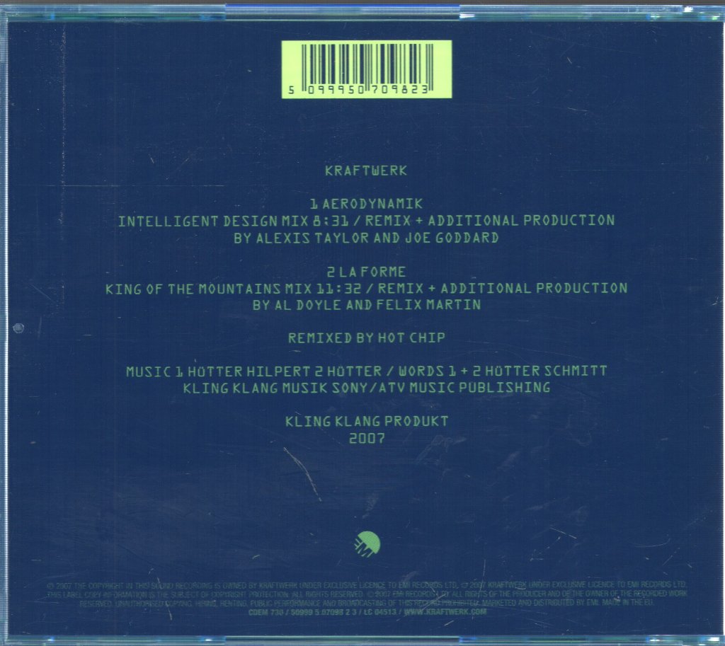 Kraftwerk - Aerodynamik + La Forme Remixes - Cd
