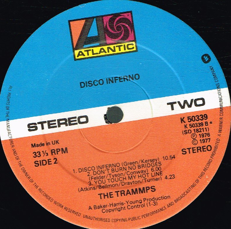 Trammps - Disco Inferno - Lp