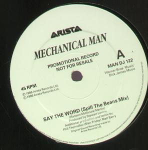 Mechanical Man (80'S Group) - Say The Word - 12 Inch