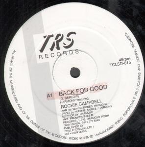 Harmony Featuring Rockie Campbell - Back For Good - 12 Inch