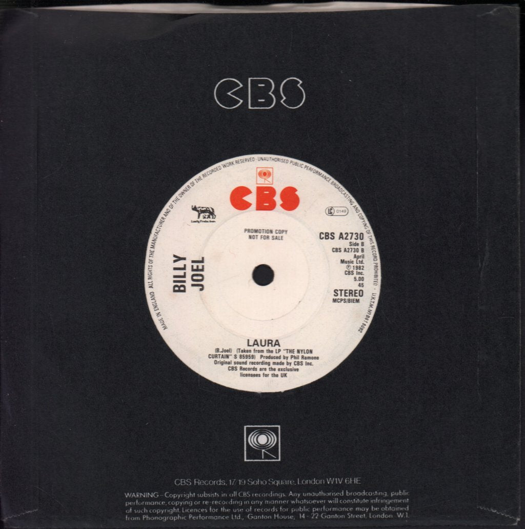 Billy Joel - Pressure - 7 Inch