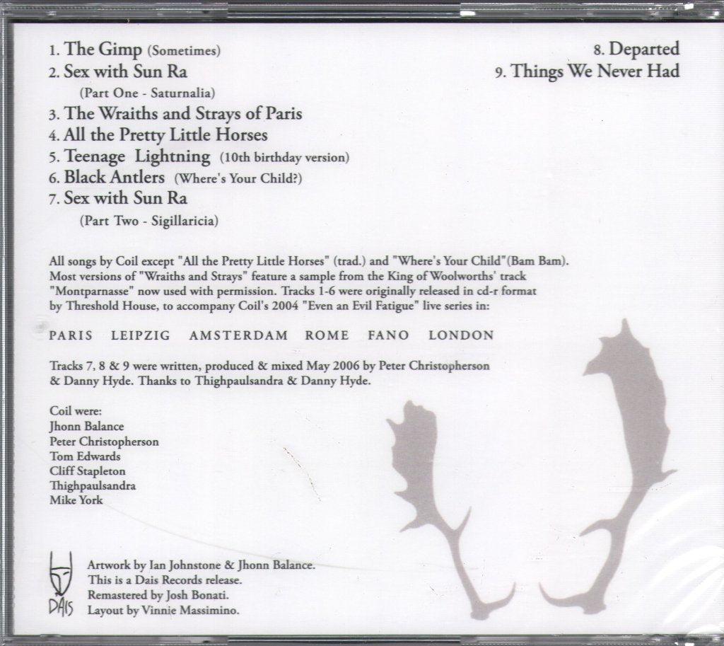 Coil - Black Antlers - Cd