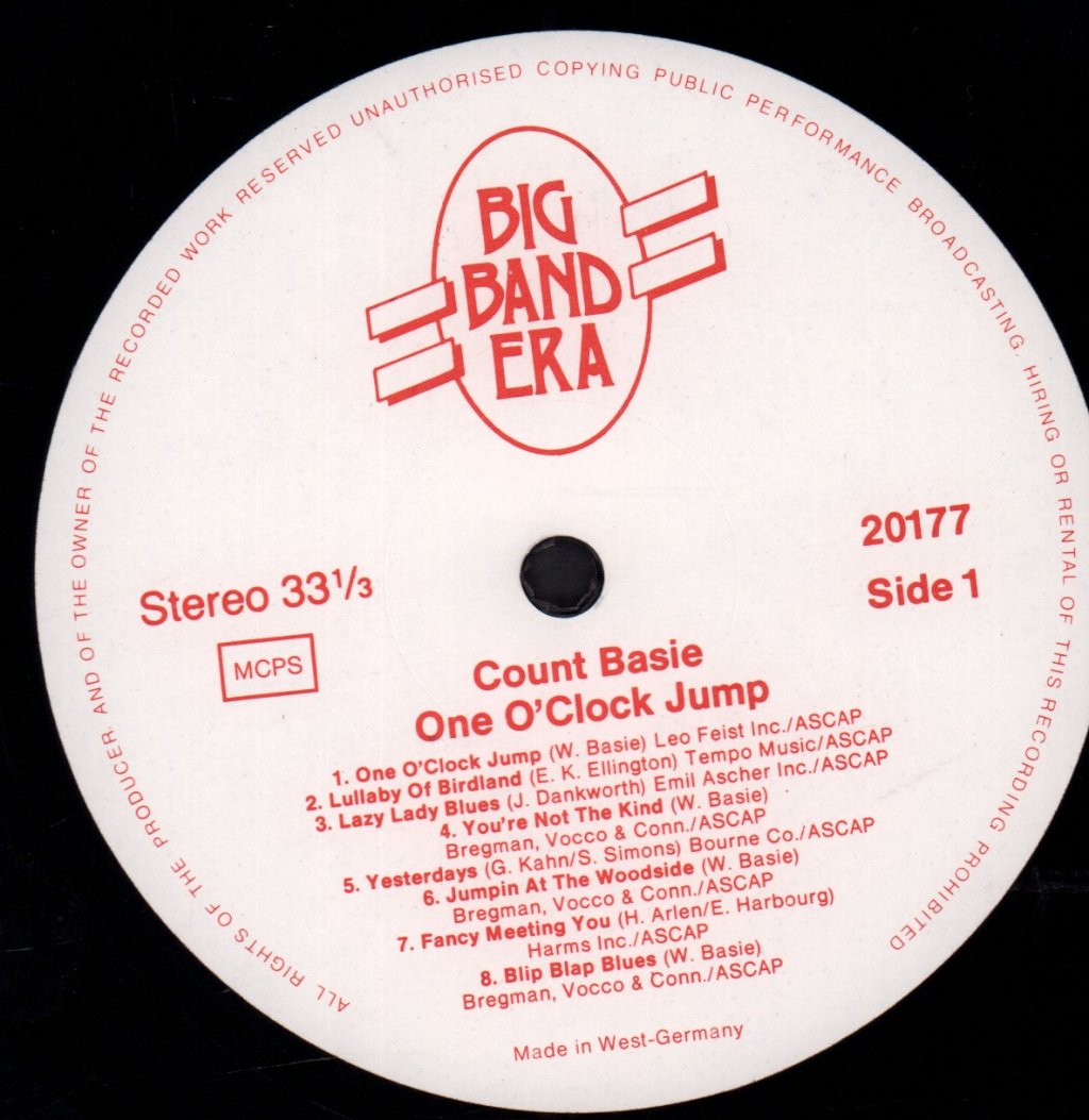 Count Basie - One O'clock Jump - Lp