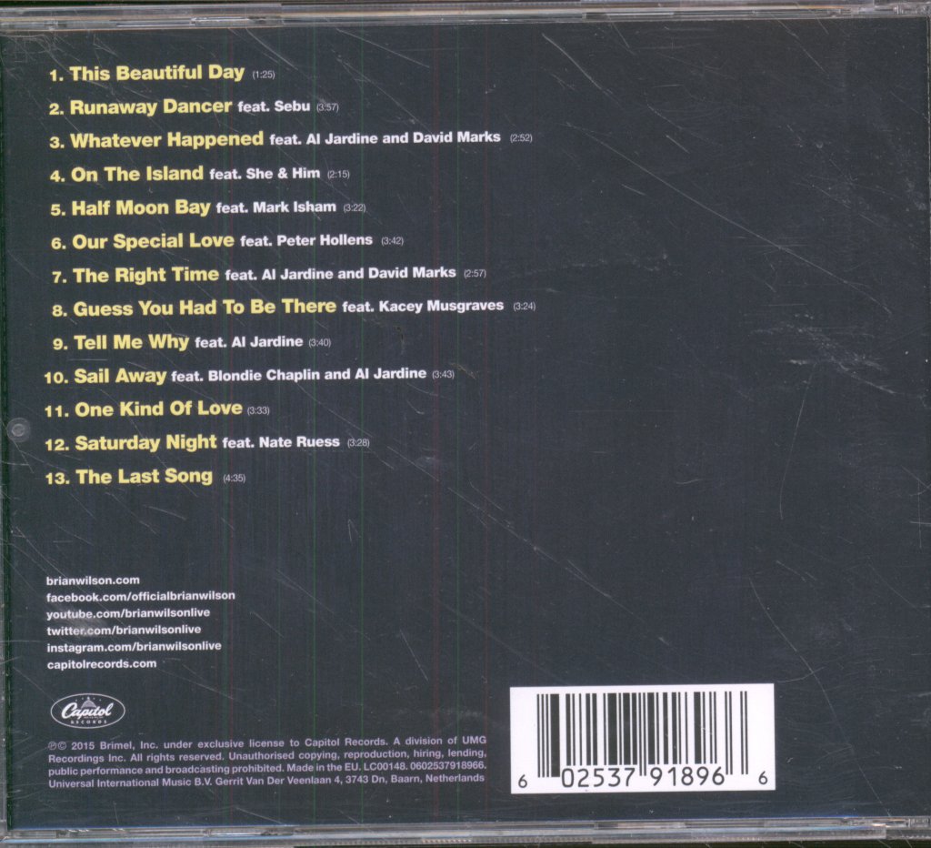 Brian Wilson - No Pier Pressure - Cd