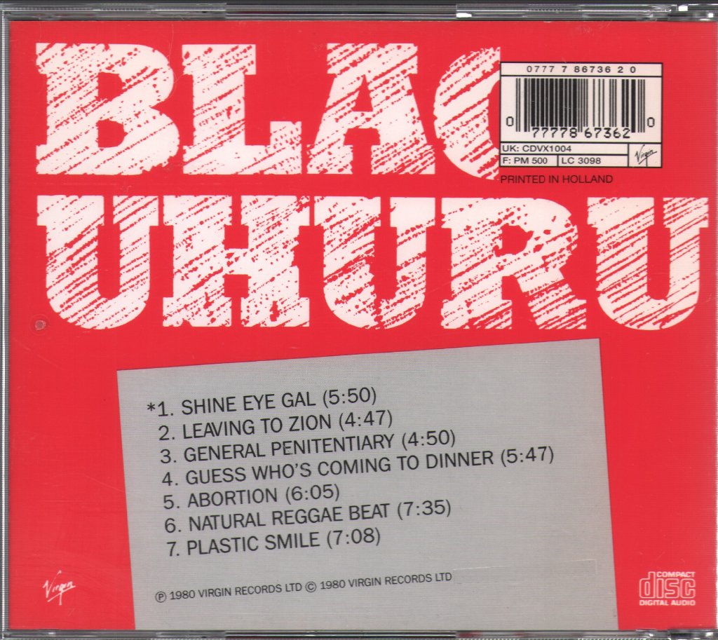 Black Uhuru - Black Uhuru - Cd