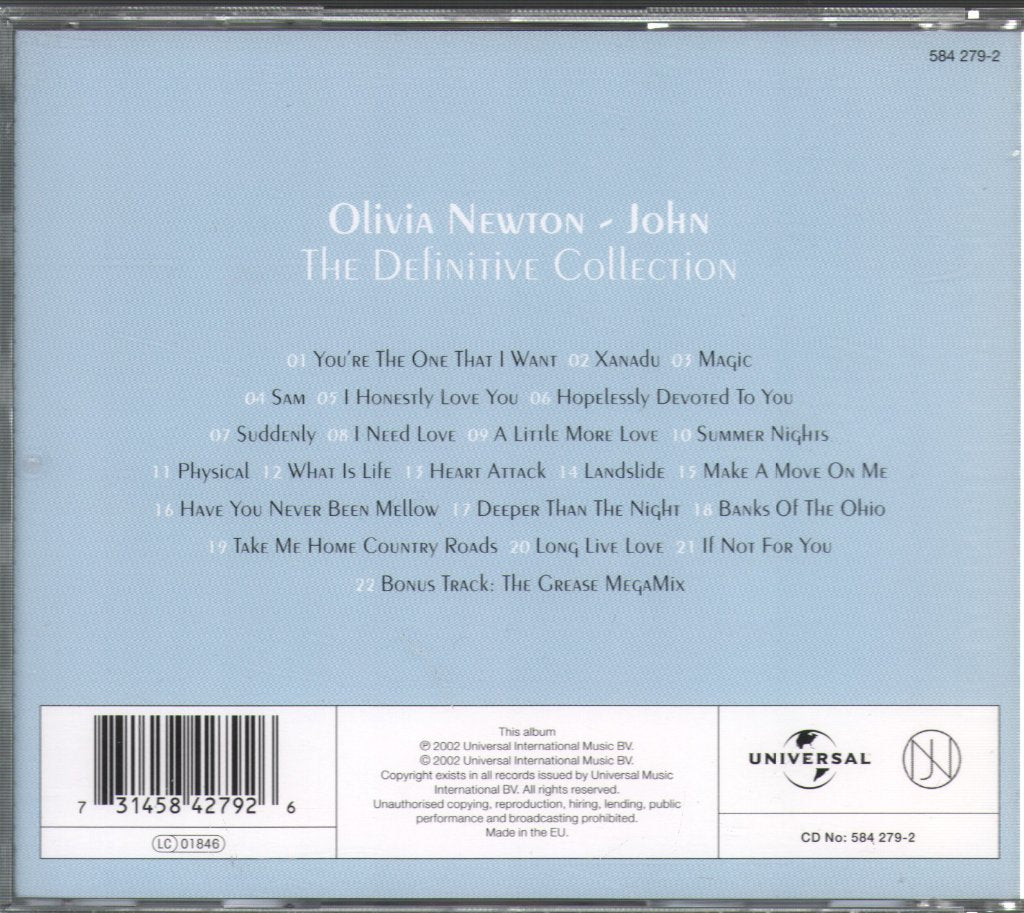 Olivia Newton-John - Definitive Collection - Cd