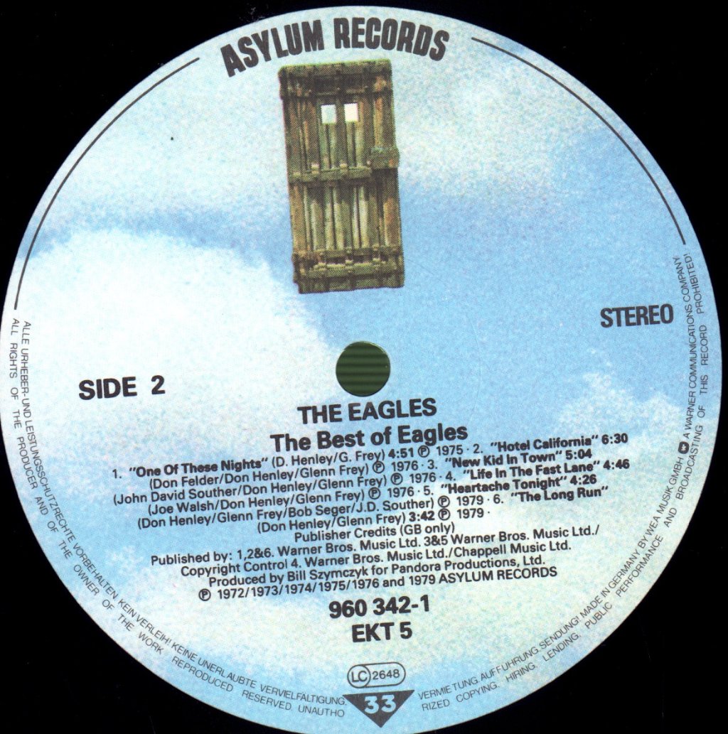 Eagles - Best Of - Lp