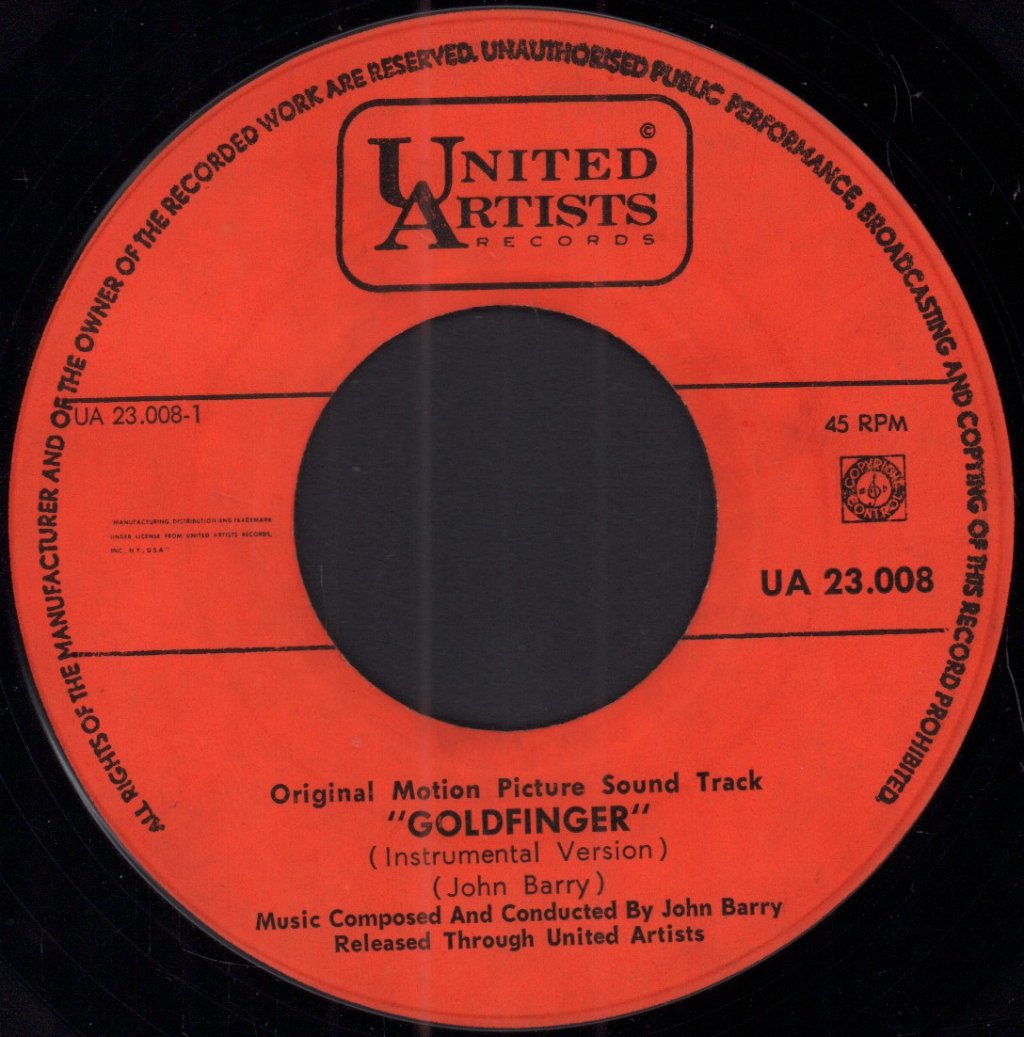 John Barry - Goldfinger - 7 Inch