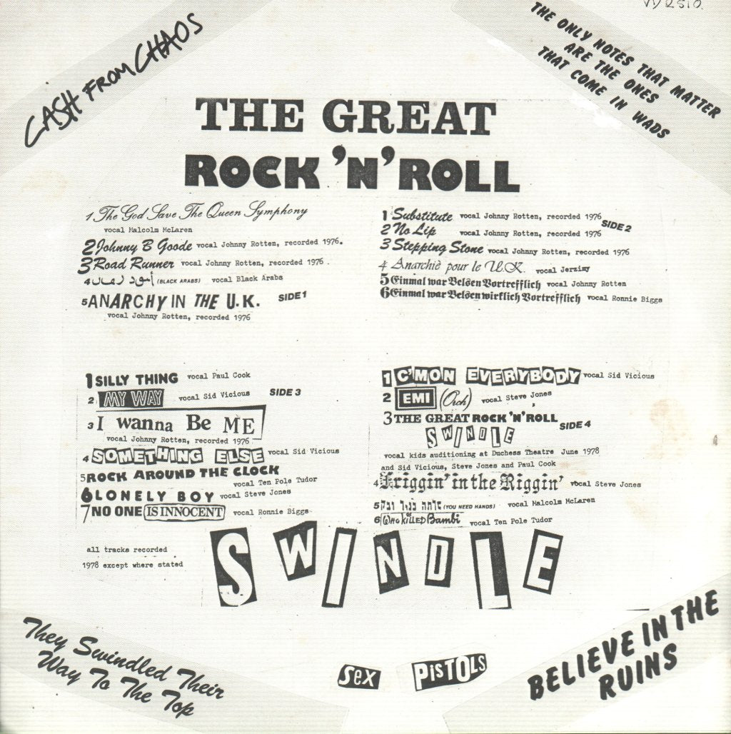 Sex Pistols - Great Rock 'N' Roll Swindle - Double Lp
