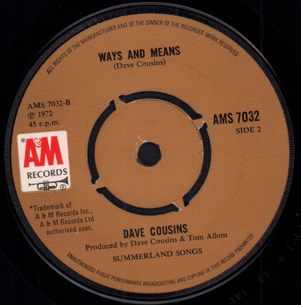 Dave Cousins - Going Home - 7 Inch