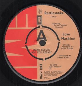 Love Machine - Rattlesnake - 7 Inch
