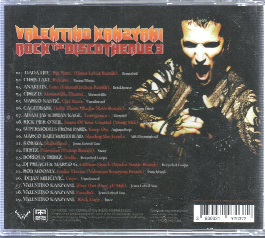 Valentino Kanzyani - Rock The Discotheque 3 - Cd