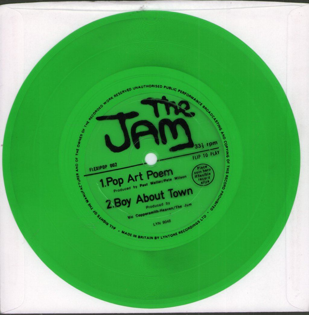 Jam - Pop Art Poem / Boy About Town - 7 Inch