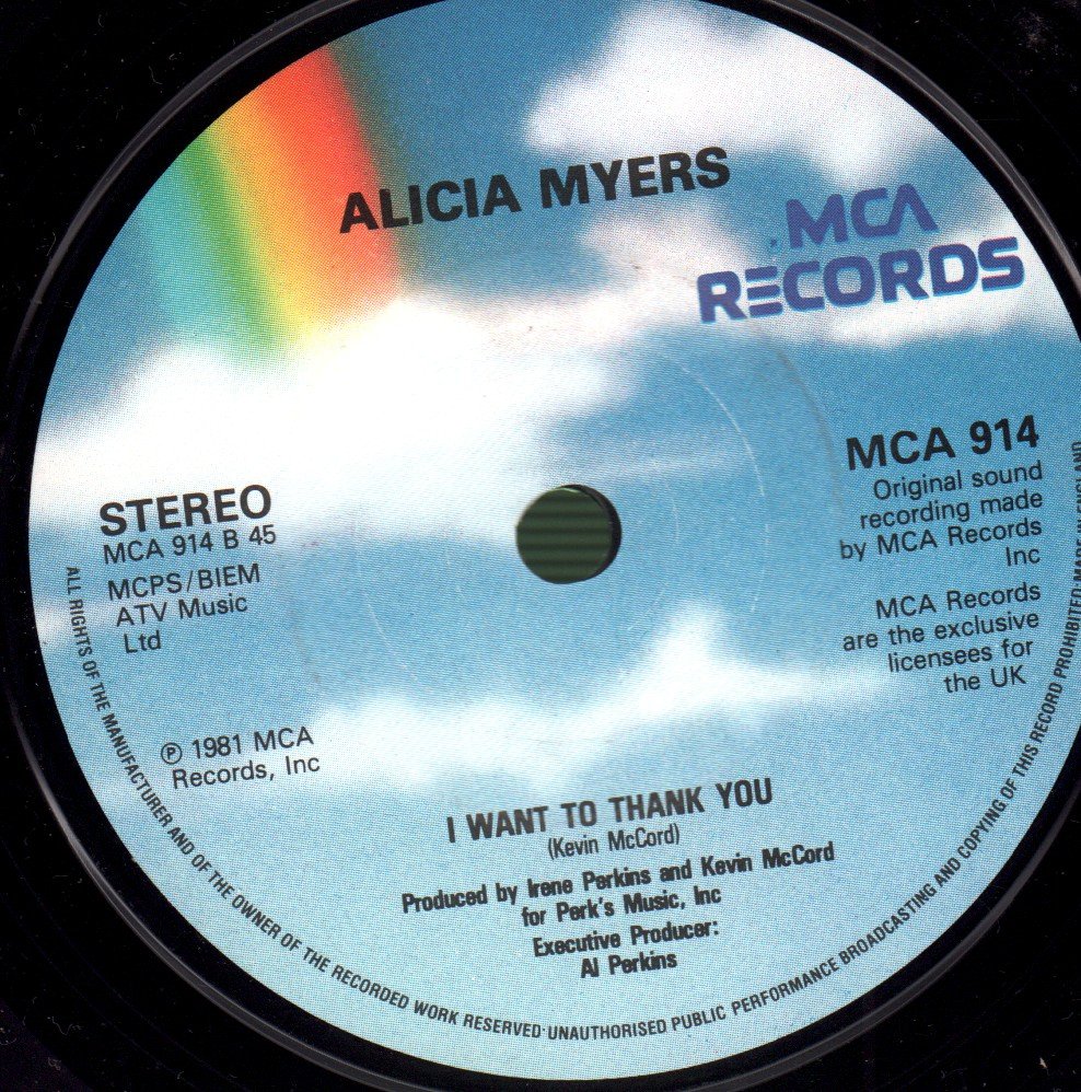 Alicia Myers - You Get The Best From Me (Say Say Say) - 7 Inch