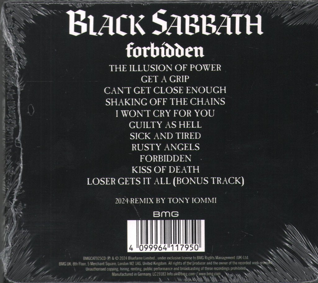 Black Sabbath - Forbidden - Cd