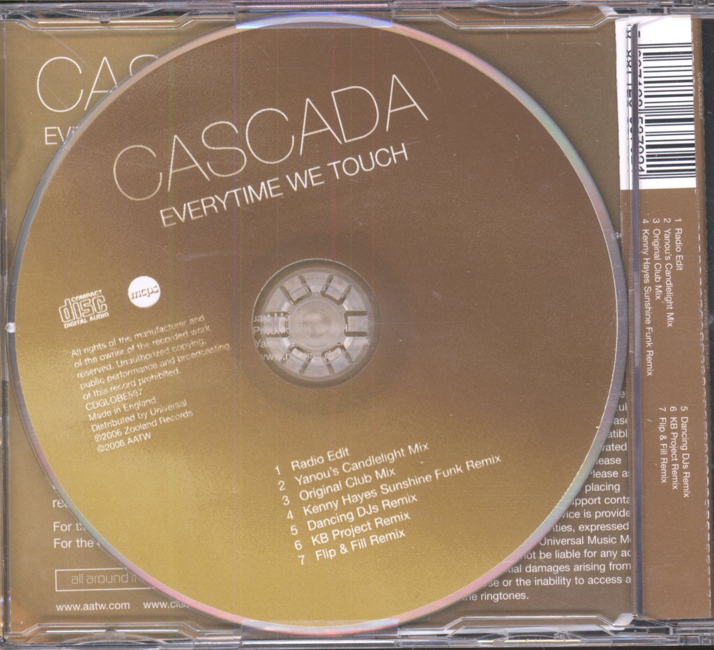 Cascada - Everytime We Touch - Cd