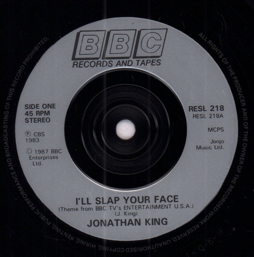 Jonathan King - I'll Slap Your Face - 7 Inch