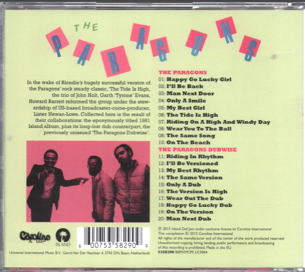 Paragons - Paragons And The Paragons Dubwise - Cd