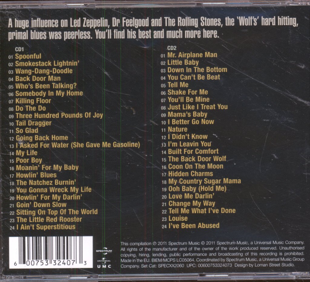Howlin' Wolf - Smokestack Lightnin' - The Best Of Howlin' Wolf - Double Cd